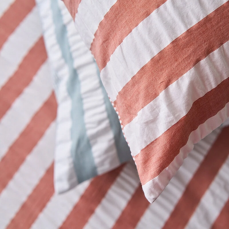 stof van strijkvrij beddengoed