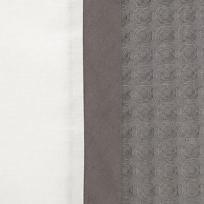 detailfoto wafelstructuur dekbedovertrek