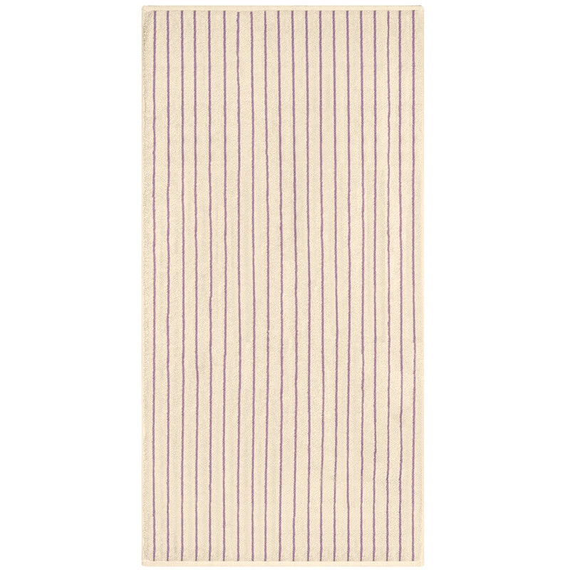 beige strepen handdoek