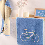 gastendoekje blauw met fiets erop