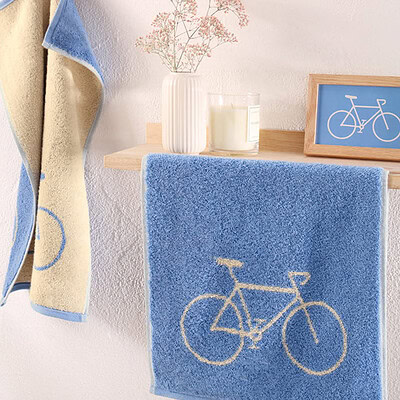 gastendoekje blauw met fiets erop