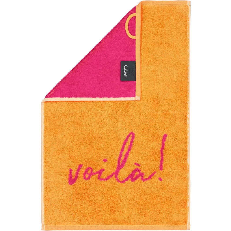 Cawö Postcard Towel Voilà in roze - oranje