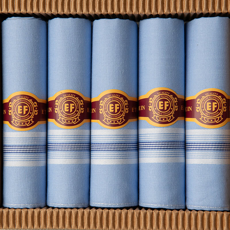 heren zakdoeken blauw