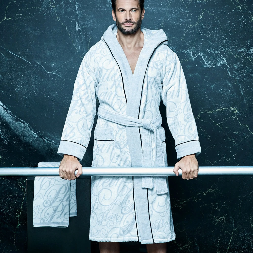 Philipp Plein badjas - Script White